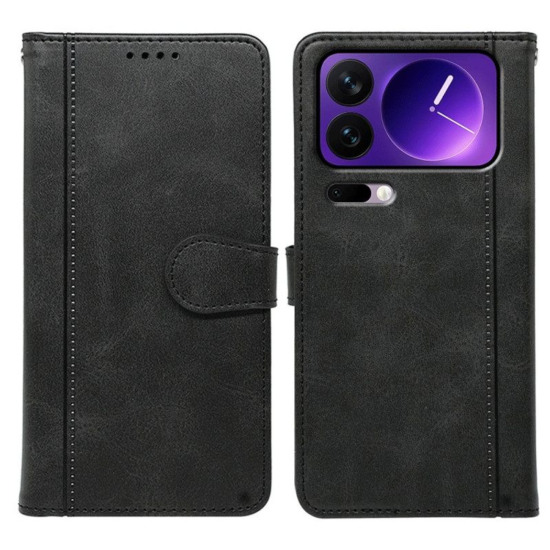 Flip Case Leren Xiaomi 17 Pro Max Bies