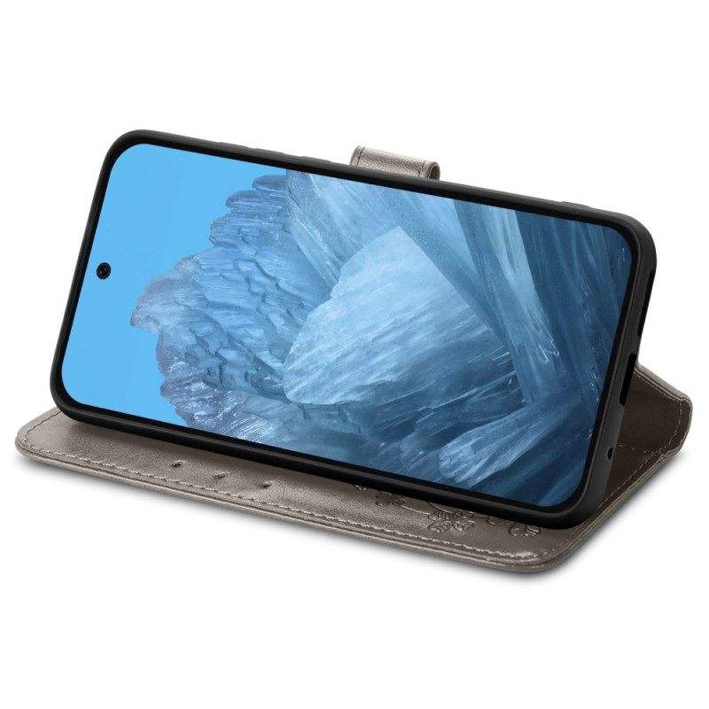 Flip Case Leren Xiaomi 17 Pro Max Klavertjes Vier