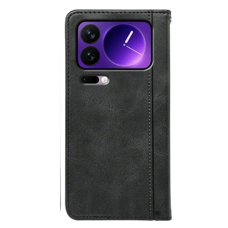 Folio-hoesje Xiaomi 17 Pro Max Bies Bescherming Hoesje