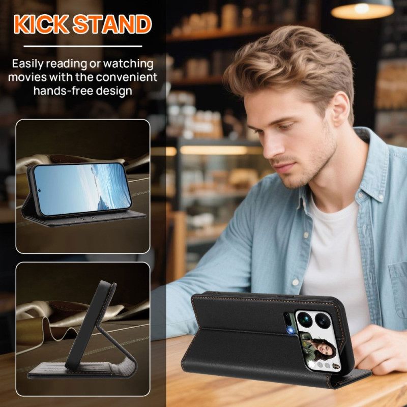 Folio-hoesje Xiaomi 17 Pro Max Magnetische Sluiting En Rfid-bescherming