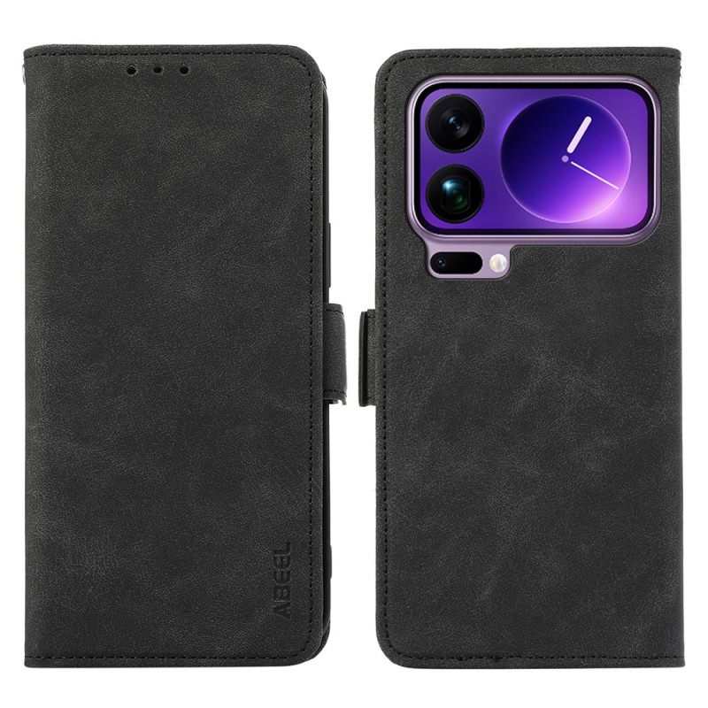 Folio-hoesje Xiaomi 17 Pro Max Telefoonhoesje Abeel Suède-effect