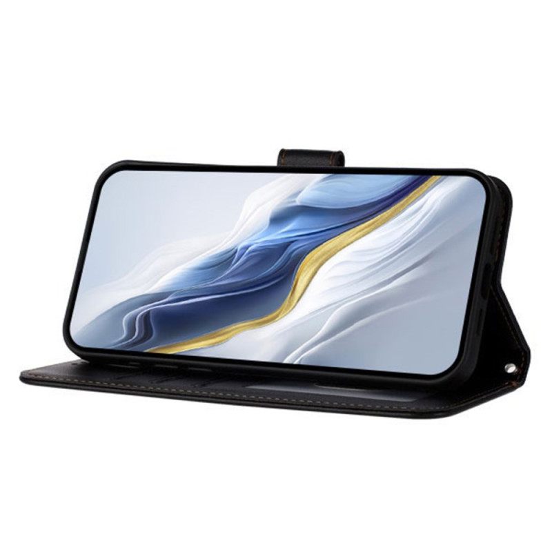 Folio-hoesje Xiaomi 17 Pro Max Telefoonhoesje Effen Lederlook