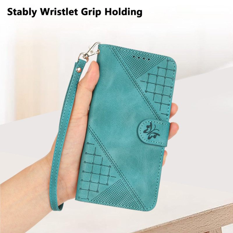 Folio-hoesje Xiaomi 17 Pro Max Telefoonhoesje Vlinder- En Geometrisch Ontwerp