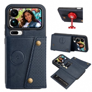 Hoesje Voor Xiaomi 17 Pro Max Kaarthouder Met Leerlook