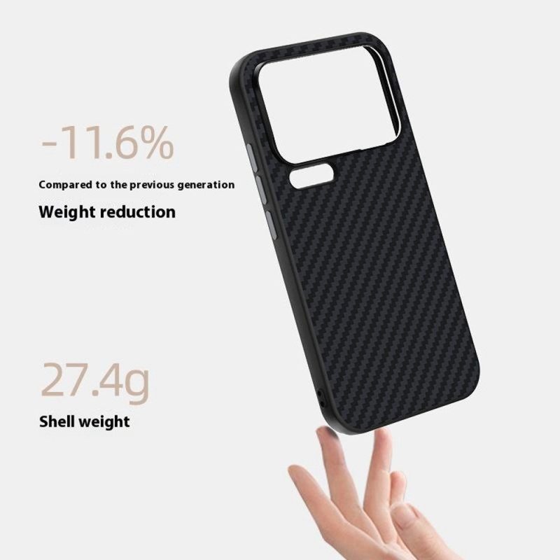 Hoesje Voor Xiaomi 17 Pro Max Koolstofvezeltextuur Abeel