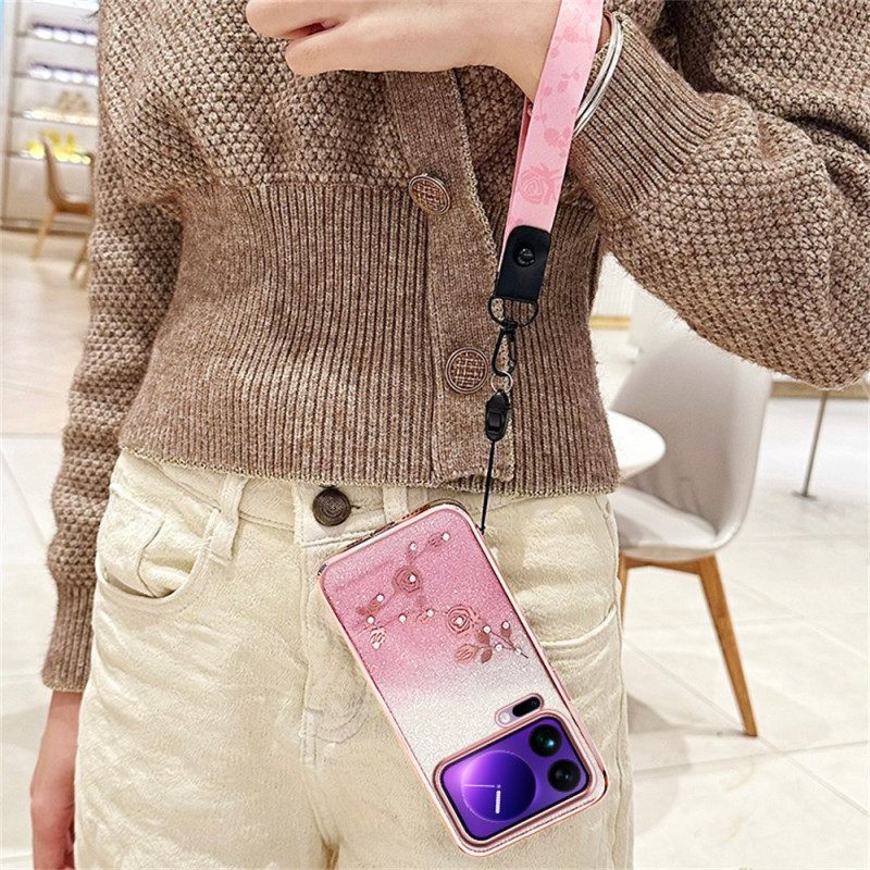 Hoesje Xiaomi 17 Pro Max Kadem-strasssteentjes En Sleutelkoord