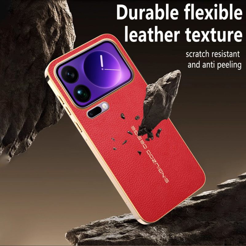 Hoesje Xiaomi 17 Pro Max Krasbestendige Lychee-textuur