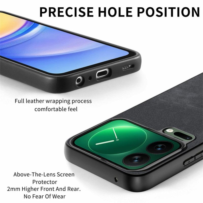 Hoesje Xiaomi 17 Pro Max Schokbestendig Slank Model Met Lederlook