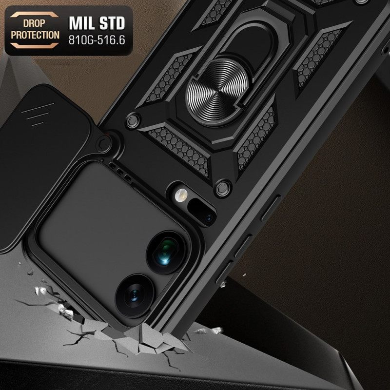 Hoesje Xiaomi 17 Pro Max Schuifbare Cameracover Standaard