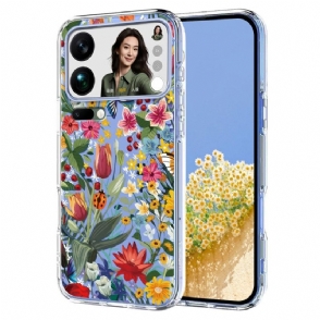 Hoesje Xiaomi 17 Pro Max Vlinders En Bloemen Bescherming Hoesje