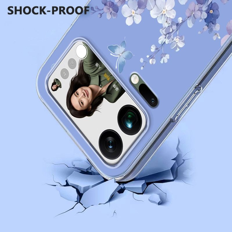 Hoesje Xiaomi 17 Pro Max Vlinders En Bloemen Bescherming Hoesje