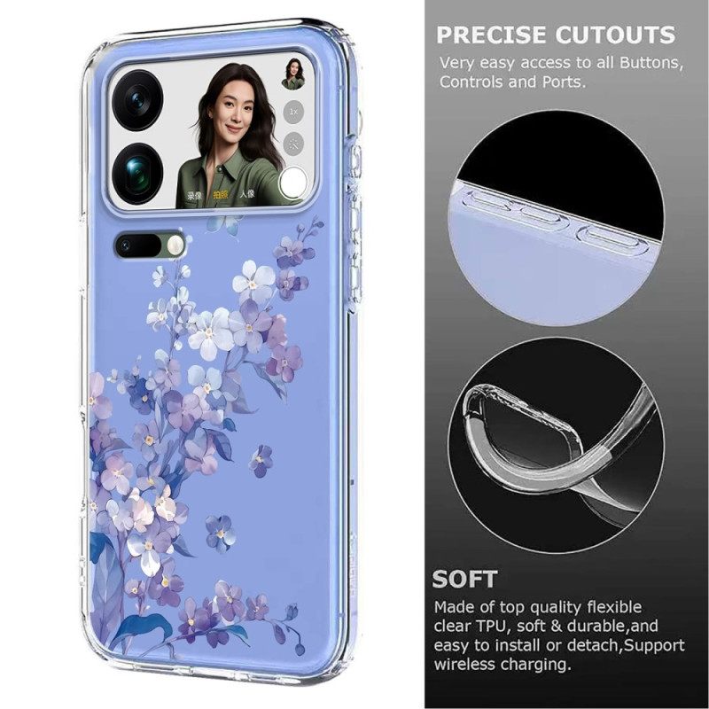 Hoesje Xiaomi 17 Pro Max Vlinders En Bloemen Bescherming Hoesje