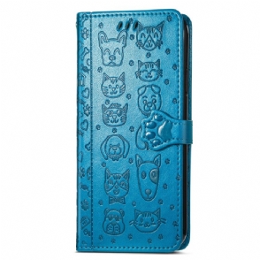 Leren Hoesje Voor Xiaomi 17 Pro Max Geanimeerde Dieren