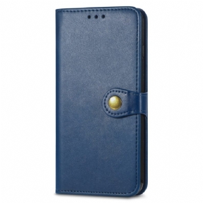 Leren Hoesje Voor Xiaomi 17 Pro Max Gouden Sluiting