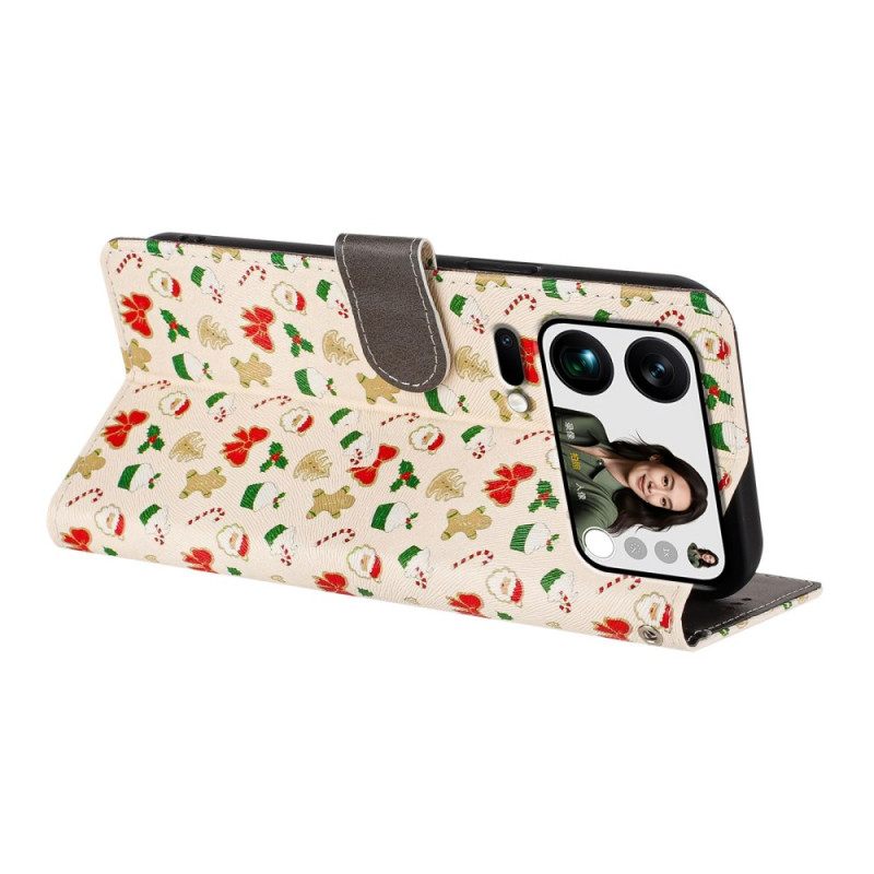 Leren Hoesje Voor Xiaomi 17 Pro Max Kerst