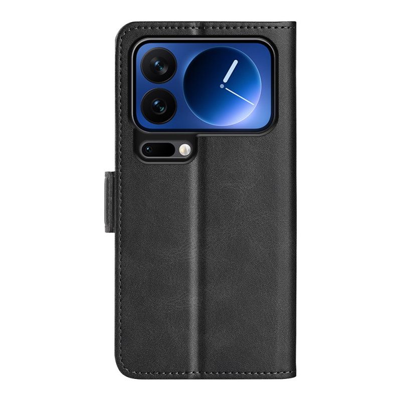 Leren Hoesje Xiaomi 17 Pro Max Dubbele Sluiting Bescherming Hoesje
