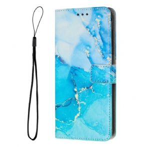 Leren Hoesje Xiaomi 17 Pro Max Marmerstijl Bescherming Hoesje