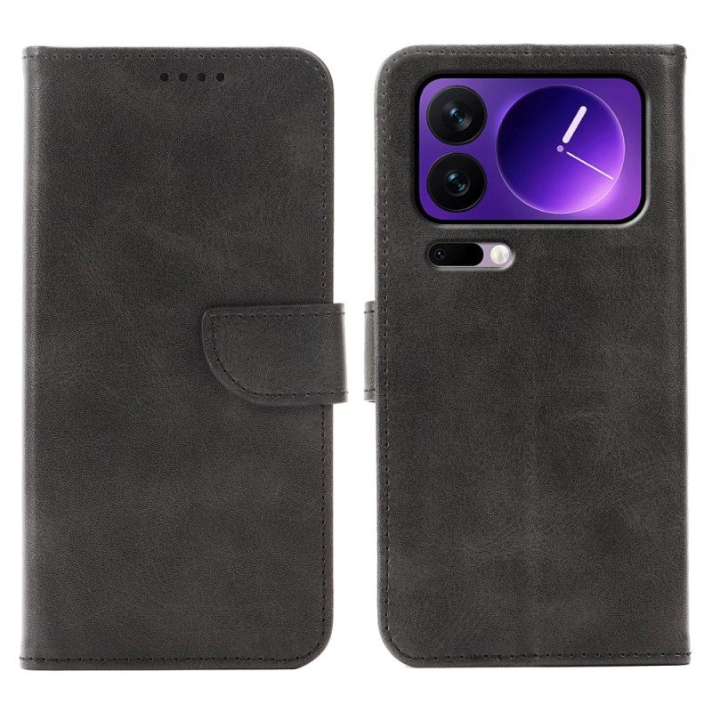 Leren Hoesje Xiaomi 17 Pro Max Standaard En Magnetische Sluiting Bescherming Hoesje