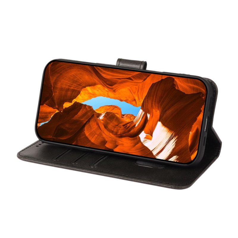 Leren Hoesje Xiaomi 17 Pro Max Standaard En Magnetische Sluiting Bescherming Hoesje