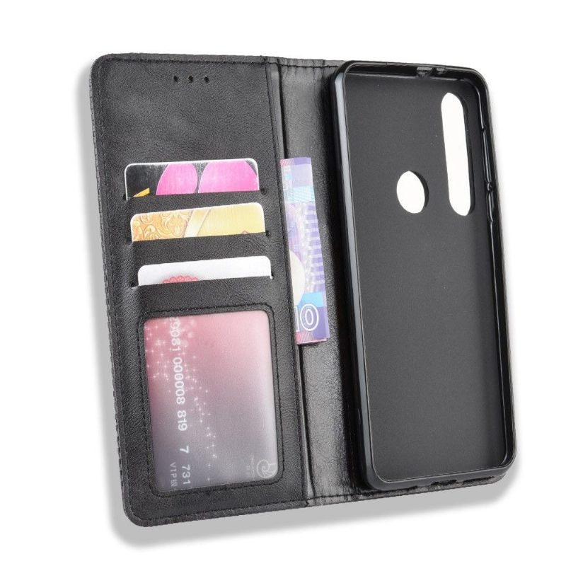 Cover voor Motorola Moto G8 Plus Anti-fall Leer In Cirénius-stijl