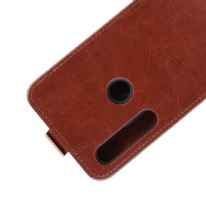 Cover voor Motorola Moto G8 Plus Folio-hoesje Verticaal Kunstleer