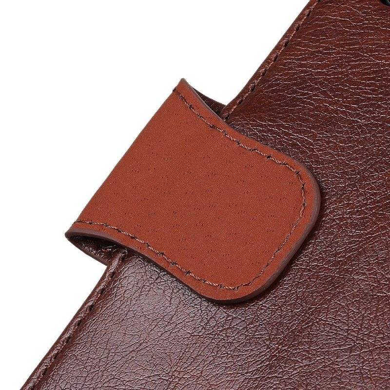 Folio-hoesje voor Motorola Moto G8 Plus Verouderde Leerstijl