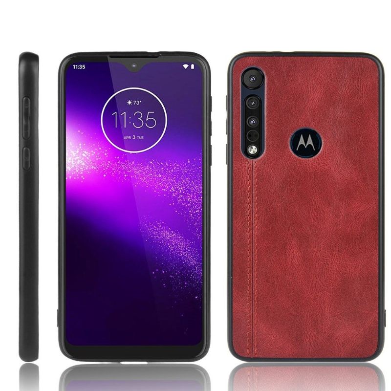 Hoesje voor Motorola Moto G8 Plus Leereffect