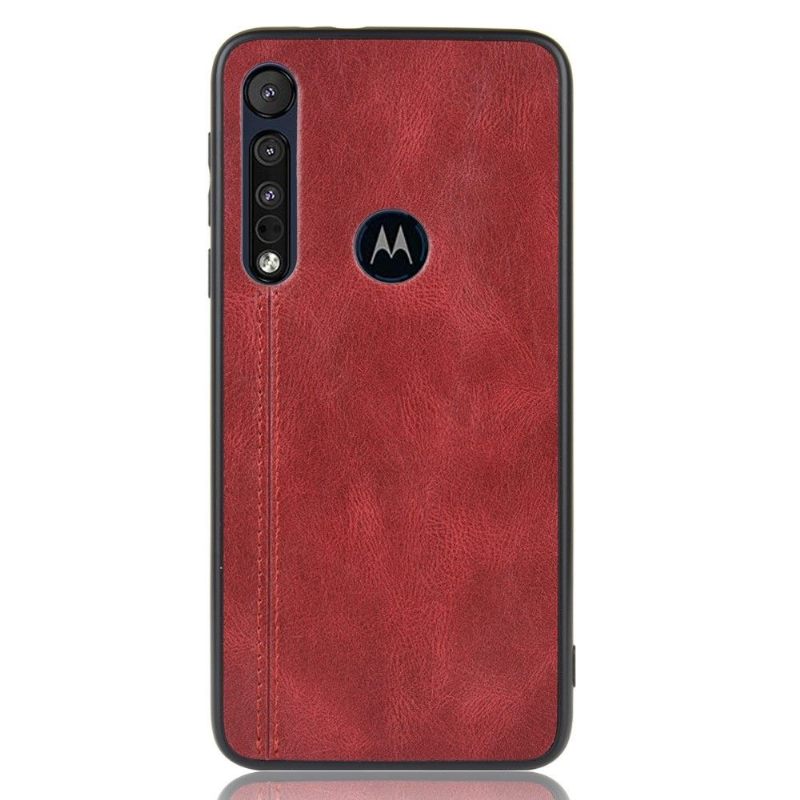 Hoesje voor Motorola Moto G8 Plus Leereffect