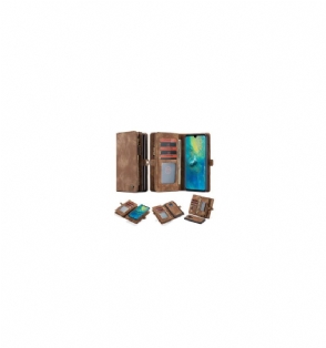 Hoesje Folio-hoesje voor Huawei Mate 20 Portemonnee Bruin