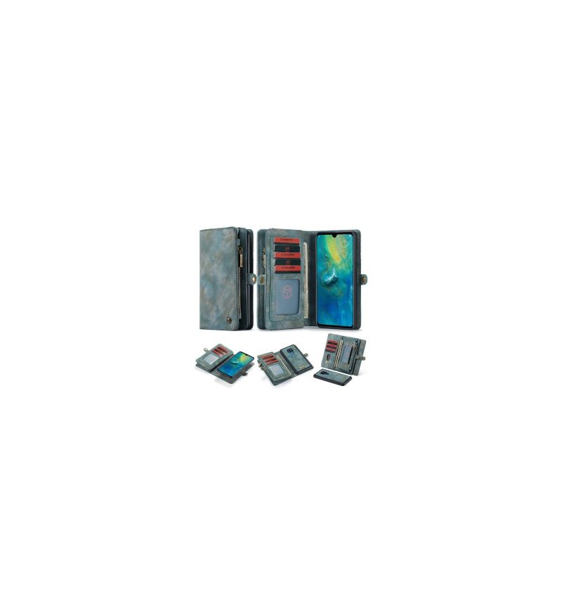 Hoesje Folio-hoesje voor Huawei Mate 20 Portemonnee Leren Groen