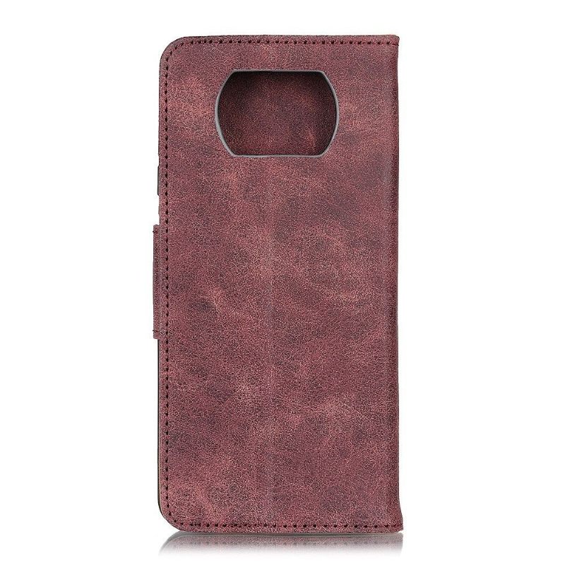 Cover voor Poco X3 / X3 Pro / X3 NFC Edouard Kunstleer Vintage