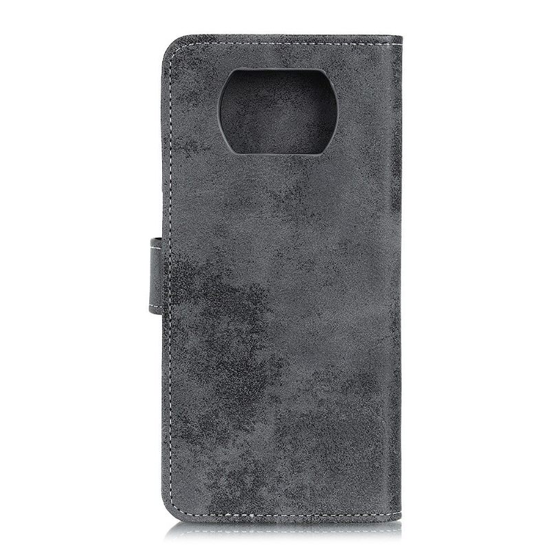 Folio-hoesje voor Poco X3 / X3 Pro / X3 NFC Cyrius Kunstleer Vintage