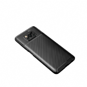 Hoesje voor Poco X3 / X3 Pro / X3 NFC Anti-fall Koolstofvezeleffect