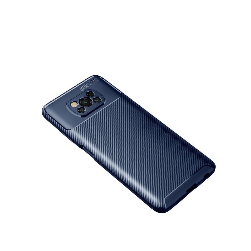Hoesje voor Poco X3 / X3 Pro / X3 NFC Anti-fall Koolstofvezeleffect