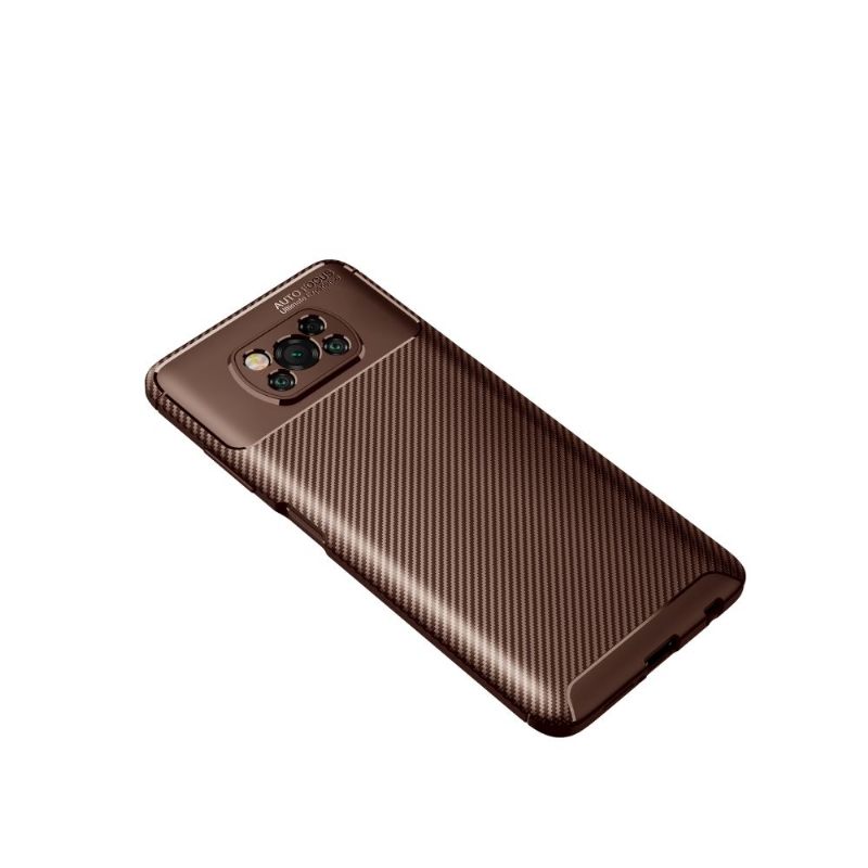 Hoesje voor Poco X3 / X3 Pro / X3 NFC Anti-fall Koolstofvezeleffect