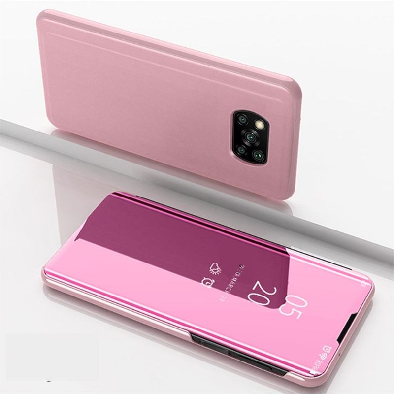 Hoesje voor Poco X3 / X3 Pro / X3 NFC Folio-hoesje Spiegeleffect