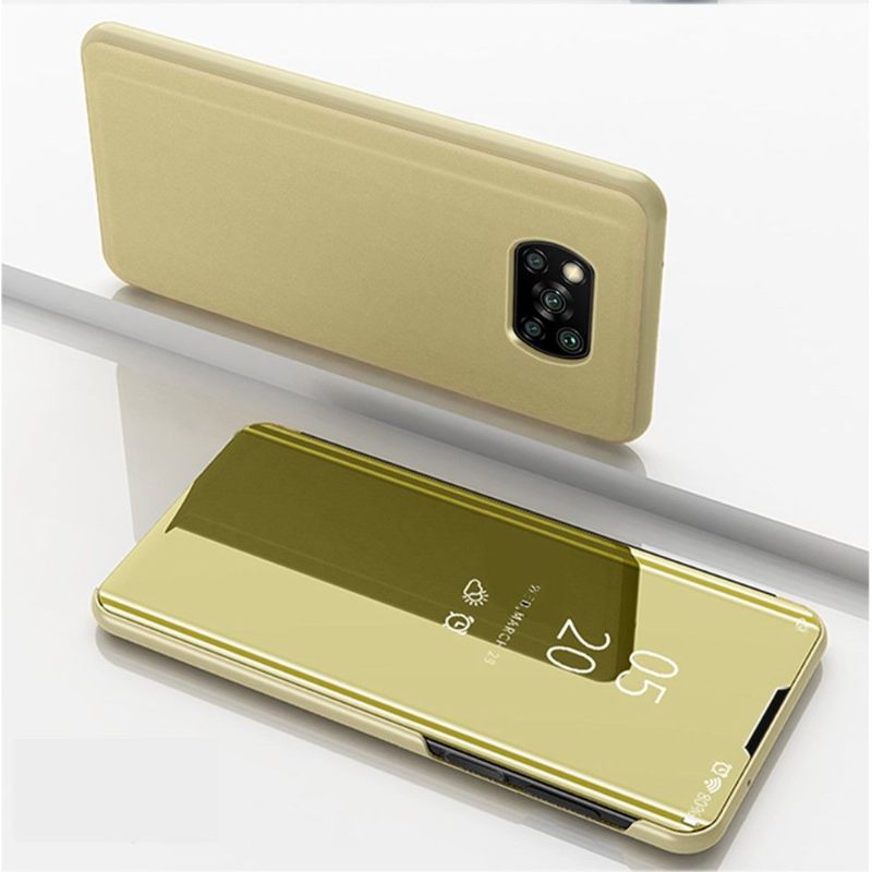 Hoesje voor Poco X3 / X3 Pro / X3 NFC Folio-hoesje Spiegeleffect