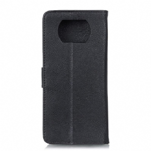 Leren Hoesje voor Poco X3 / X3 Pro / X3 NFC Bescherming Khazneh Leereffect