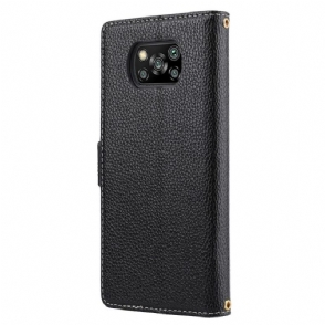 Leren Hoesje voor Poco X3 / X3 Pro / X3 NFC Driekleurige Eva