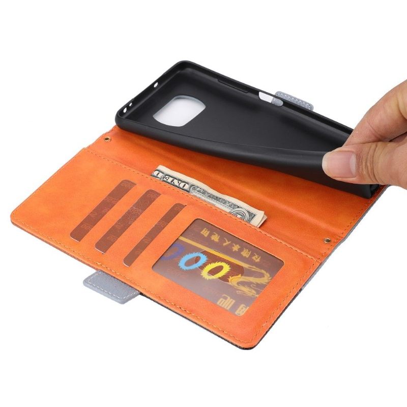 Leren Hoesje voor Poco X3 / X3 Pro / X3 NFC Driekleurige Eva