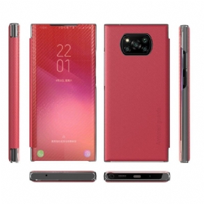 Telefoonhoesje voor Poco X3 / X3 Pro / X3 NFC Folio-hoesje Koolstofvezel