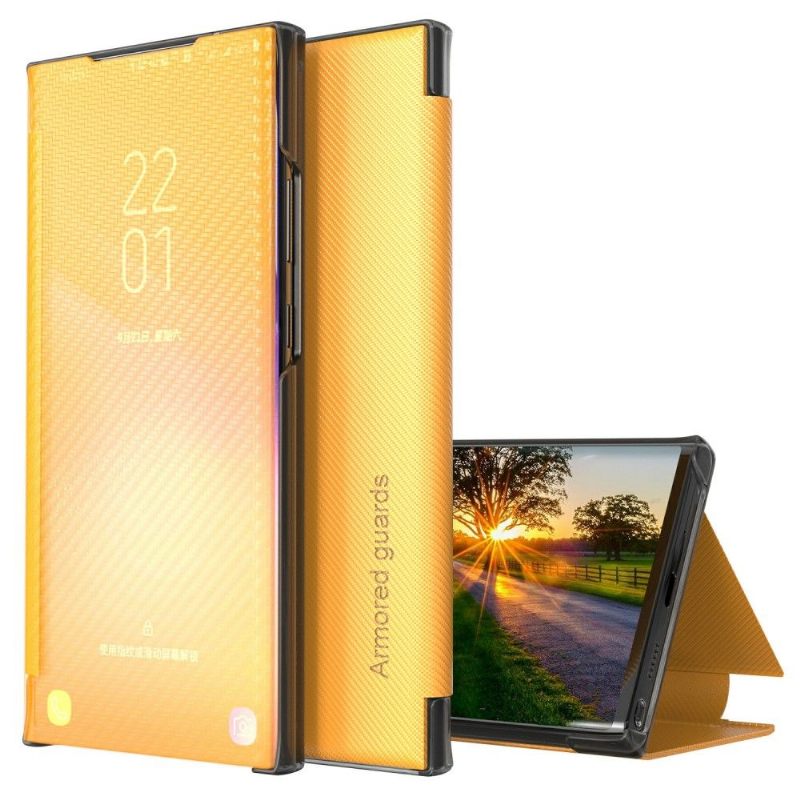 Telefoonhoesje voor Poco X3 / X3 Pro / X3 NFC Folio-hoesje Koolstofvezel