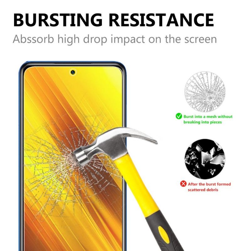 Xiaomi Poco X3 Nfc Beschermfolie Van Gehard Glas (2 Stuks)