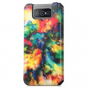 Folio-hoesje voor Asus Zenfone 8 Flip Iriserende Wolk