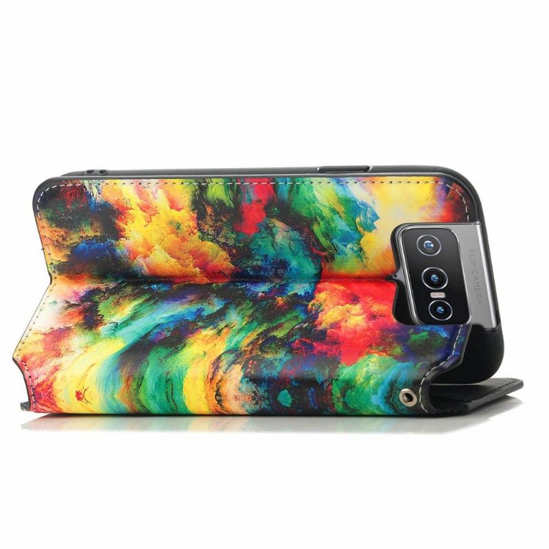 Folio-hoesje voor Asus Zenfone 8 Flip Iriserende Wolk