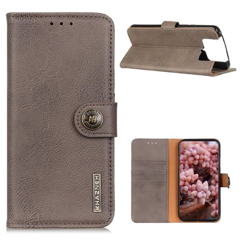 Folio-hoesje voor Asus Zenfone 8 Flip Khazneh Leder Effect Kaarthouder