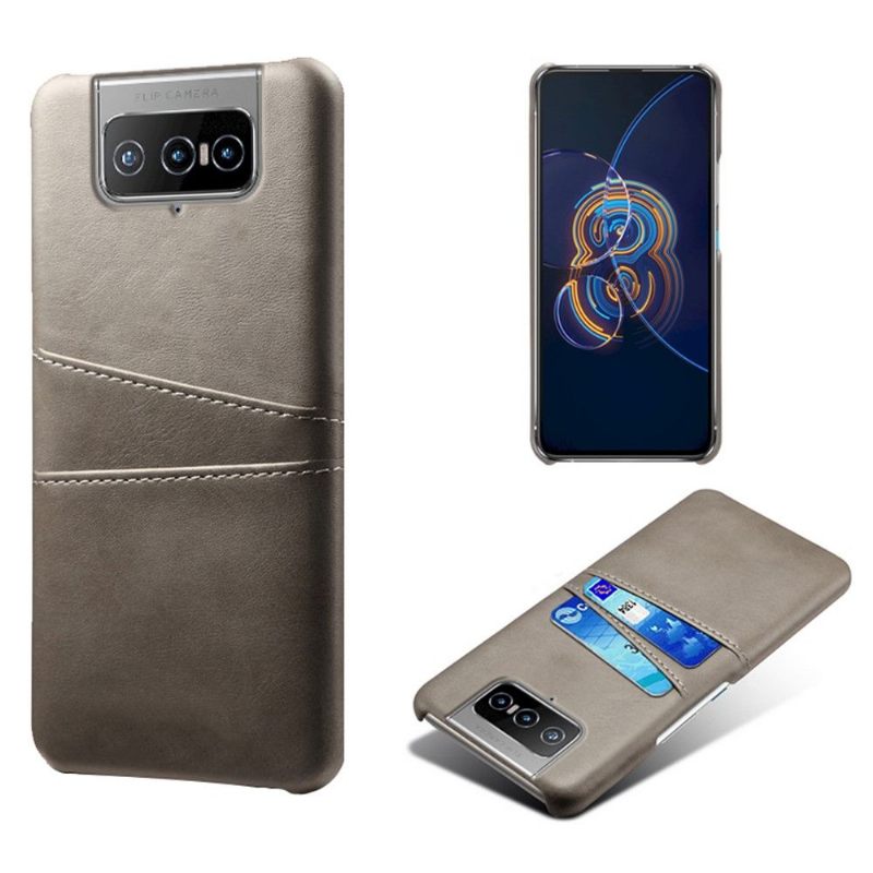 Hoesje voor Asus Zenfone 8 Flip Folio-hoesje Melody Leder Effect Kaarthouder