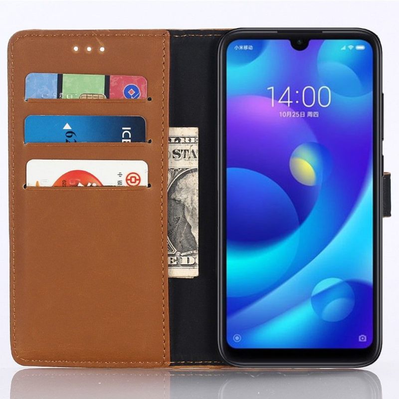 Cover voor Xiaomi Mi Play Kunstleer Retro Kaarthouder