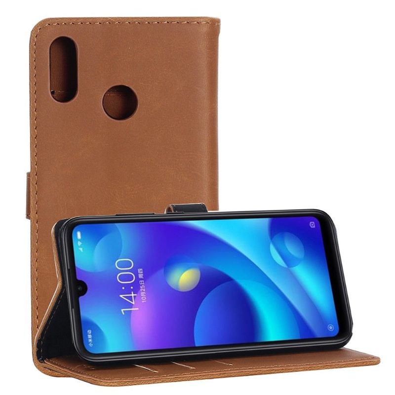 Cover voor Xiaomi Mi Play Kunstleer Retro Kaarthouder