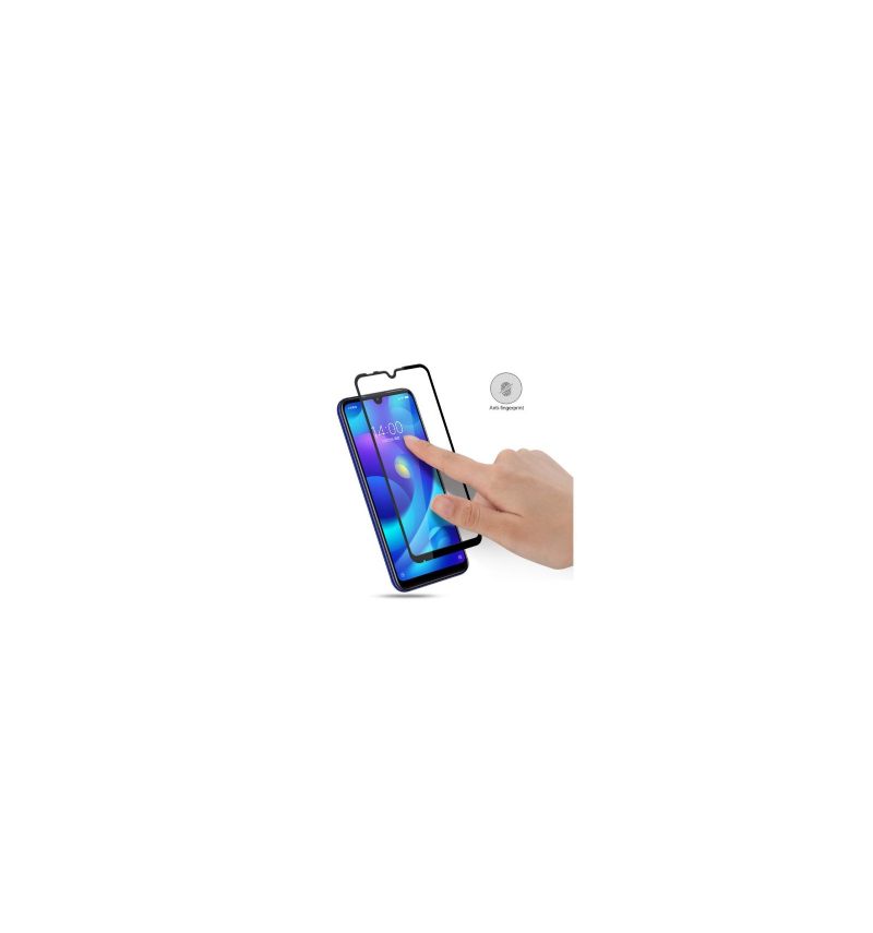 Xiaomi Mi Play - Schermbeschermer Van Gehard Glas Op Ware Grootte - Zwart